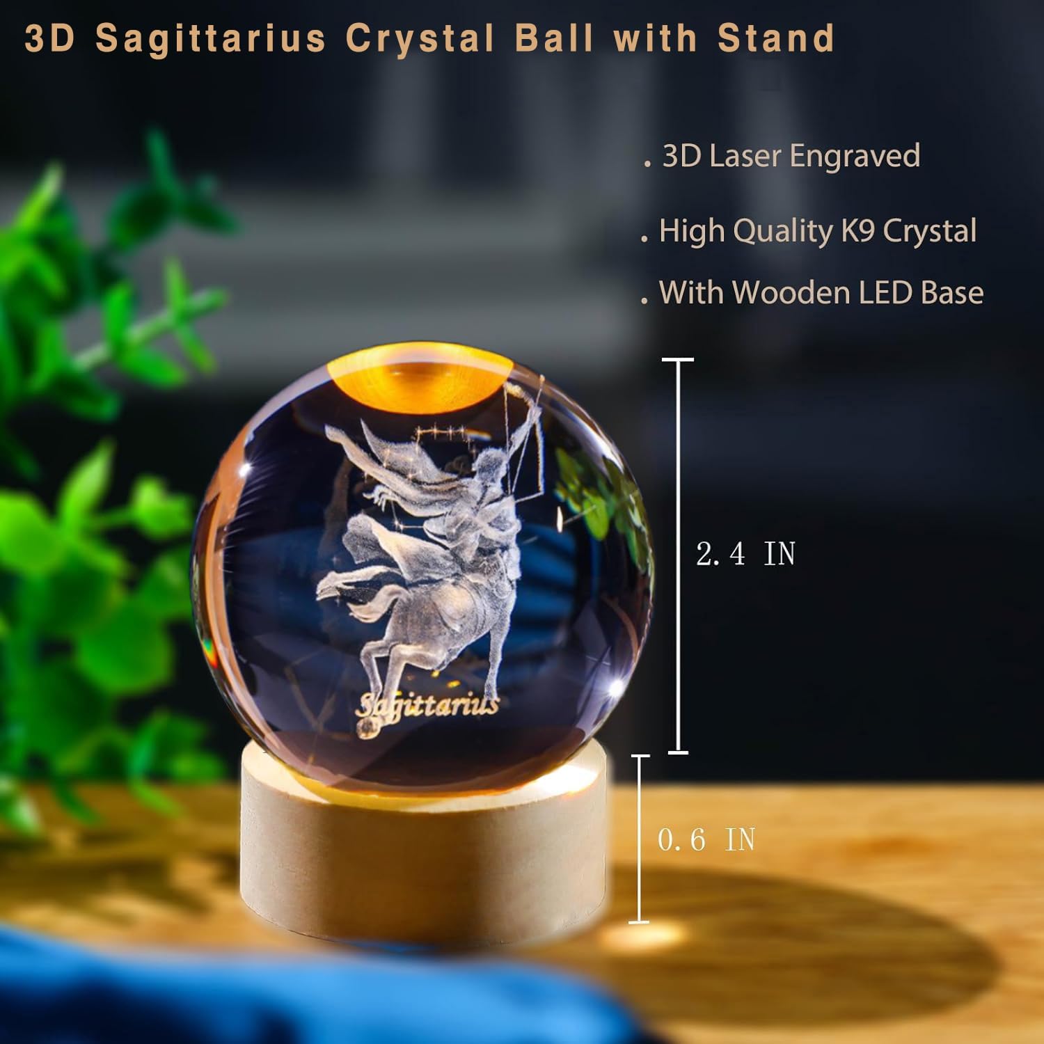 Boule de cristal sagittaire 3D - Paper Weight Crystal avis et prix