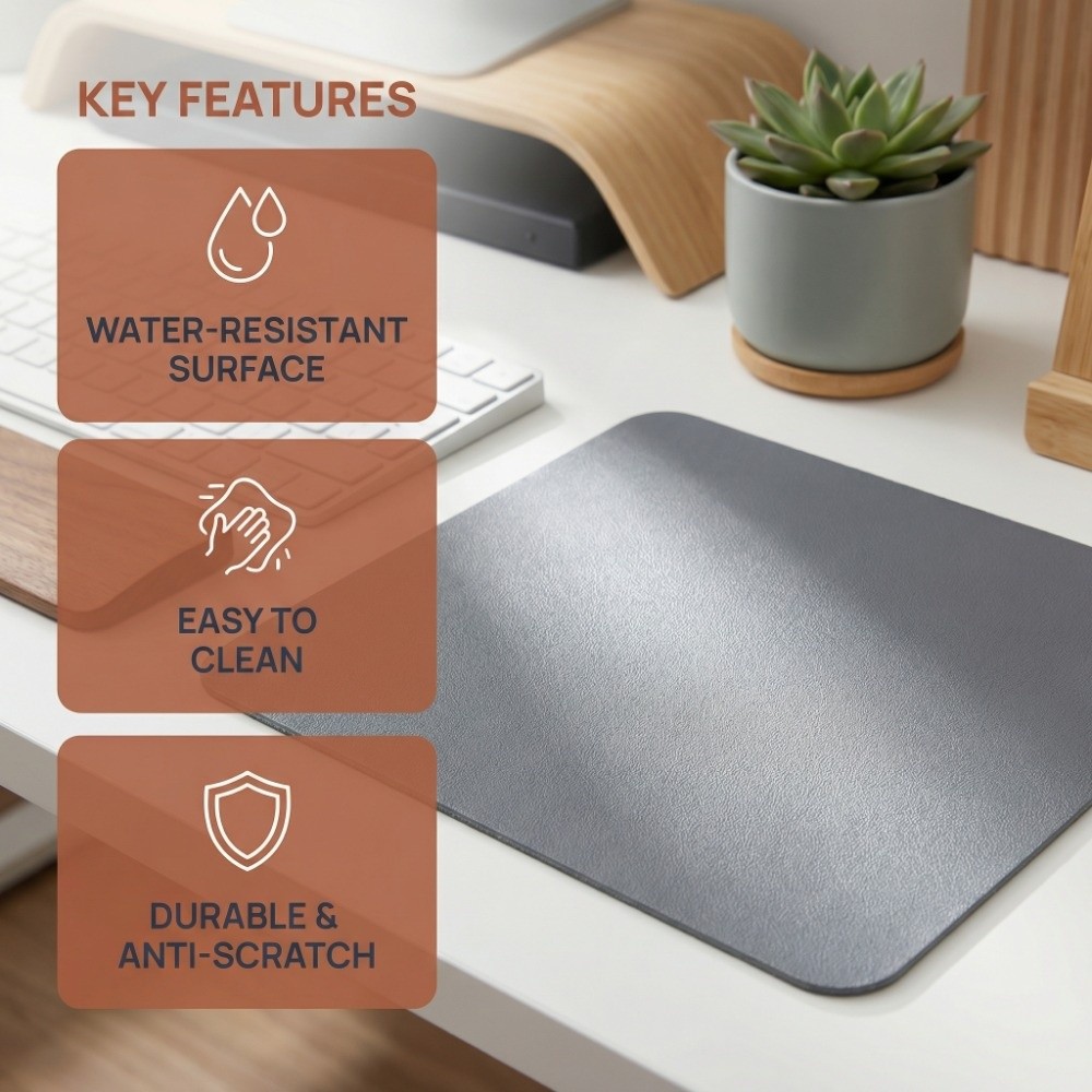 Tapis de souris en cuir résist - Leather Desk Pad avis et prix