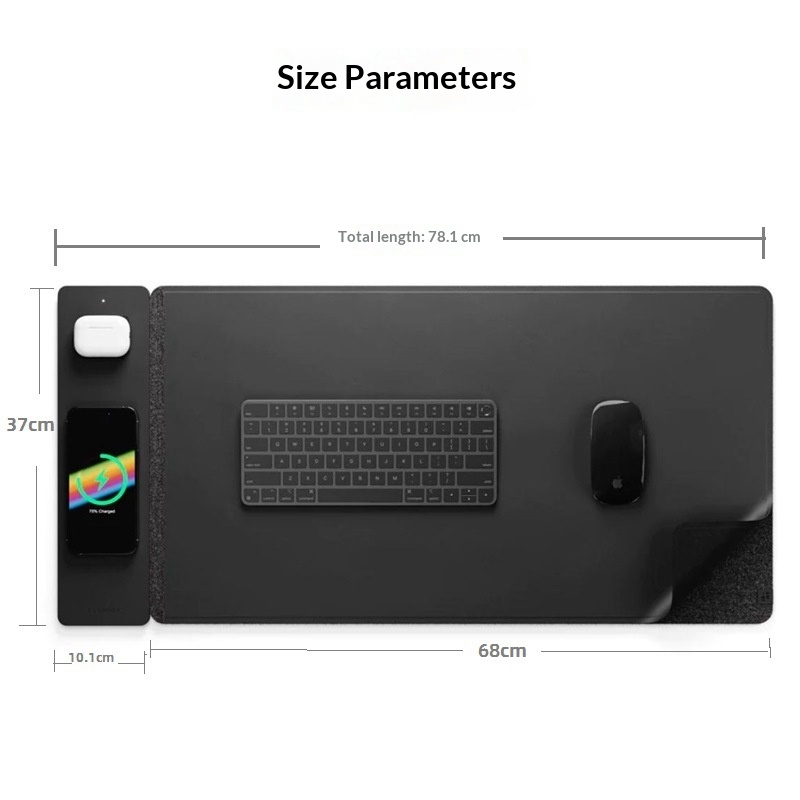 Tapis de Souris Magnétique à C - Leather Desk Pad avis et prix